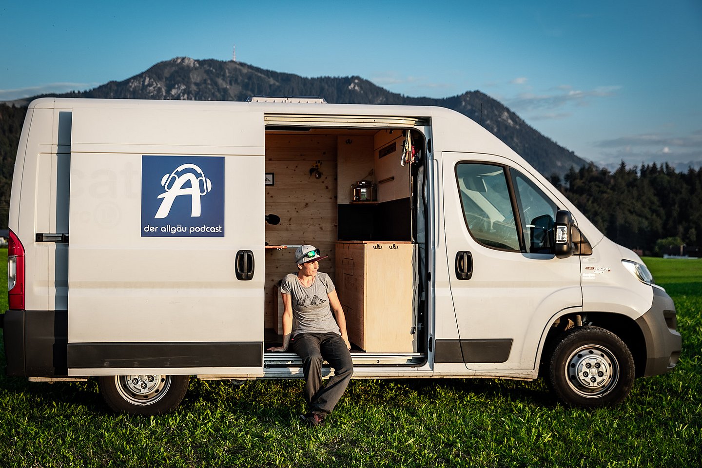 Podcast Bus von Erika Dürr - der Allgäu Podcast wird hier aufgenommen. 