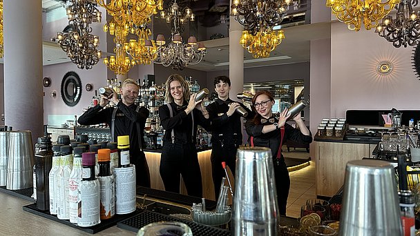 Das Barteam im Hotel König Ludwig