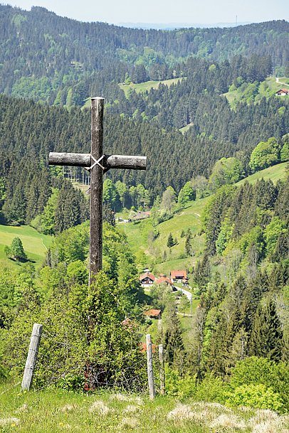 Gipfelkreuz in der Adelegg