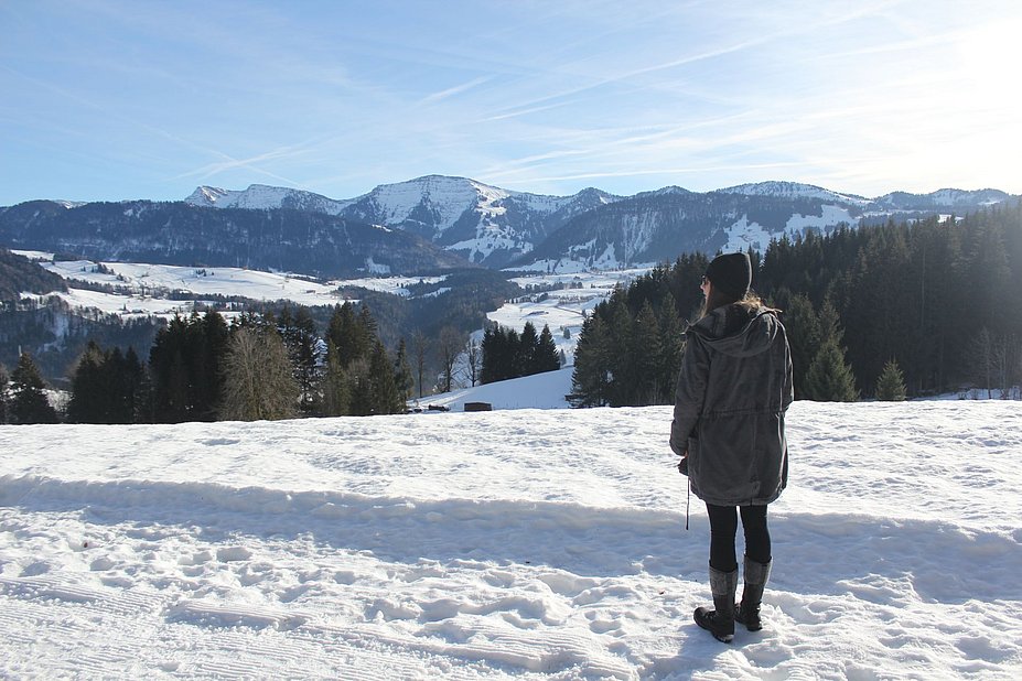 Highlight der Tour: Blick auf die Nagelfluhkette