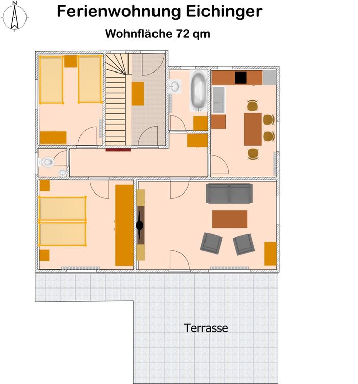 Fewo Eichinger - Grundriss