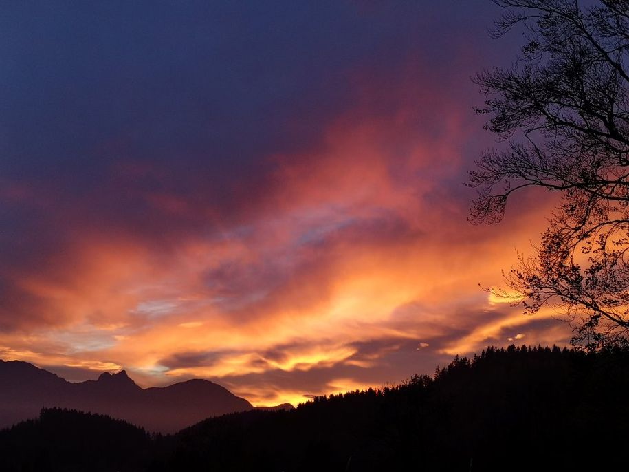 Sonnenuntergang Stögerhof