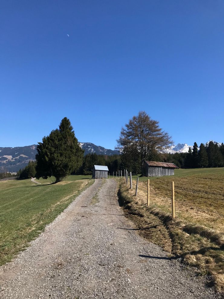 Gut präparierte Wege führen nach Oberdorf