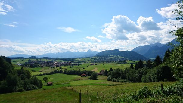 Aussicht vom Heumuseum auf Pfronten