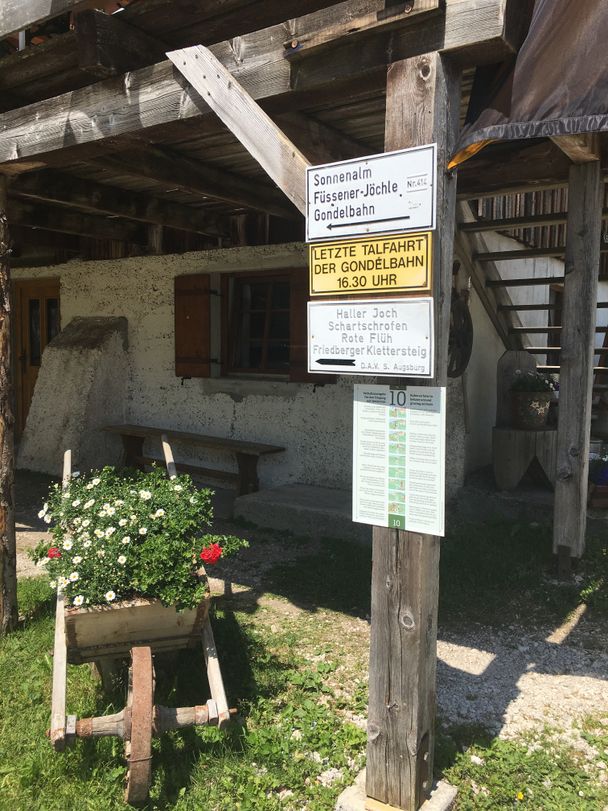 Infos an der Füssener Hütte