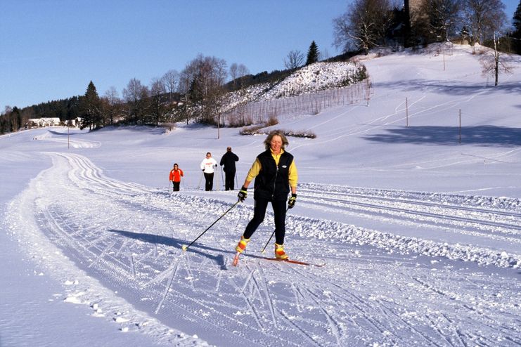 Auf der Loipe Richtung Burgratz