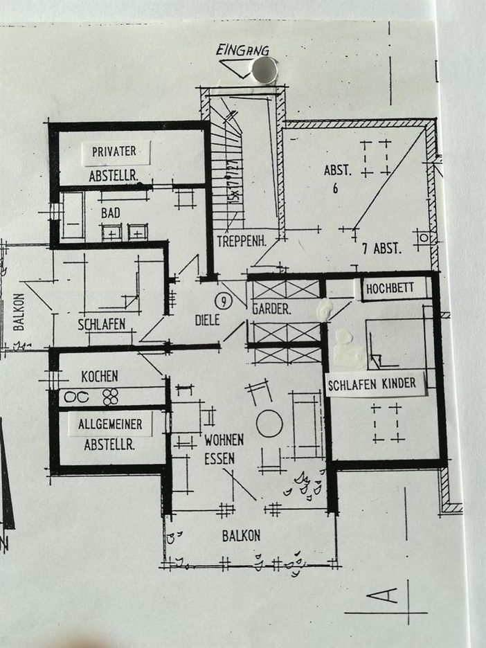 Grundriss der Wohnung