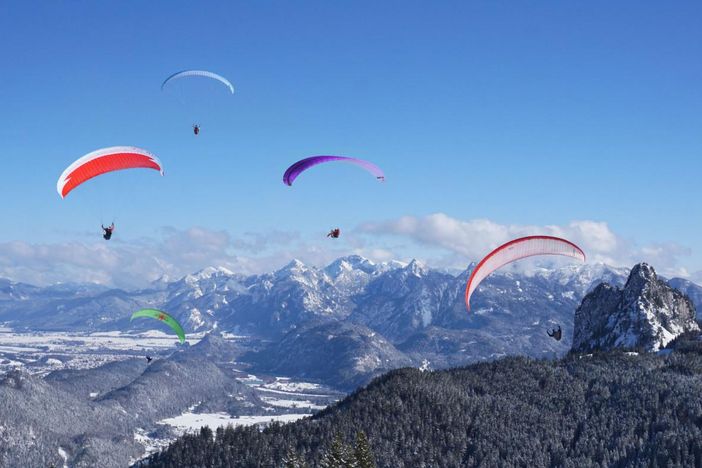 Bild 16 Geitschirmflieger am Tegelberg