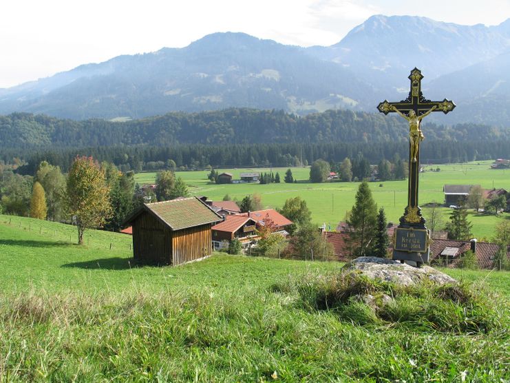 Bergpanorama Nordic-Walking-Tour ab Fischen