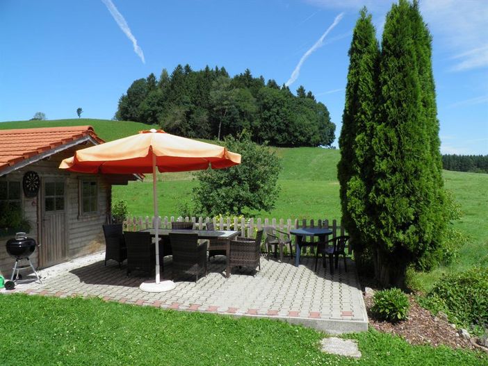 Burghof Lemke Terrasse mit herrlicher Aussicht