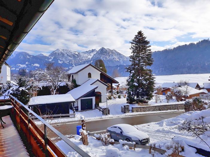 Winterlandschaft vom Südbalkon