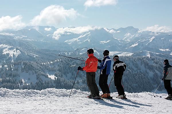 Aussicht im Winter vom Hochgrat