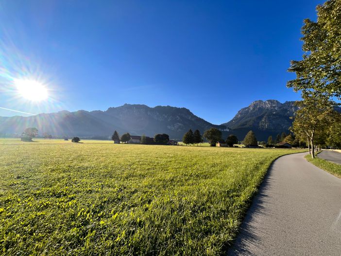 Radweg Richtung Hohenschwangau