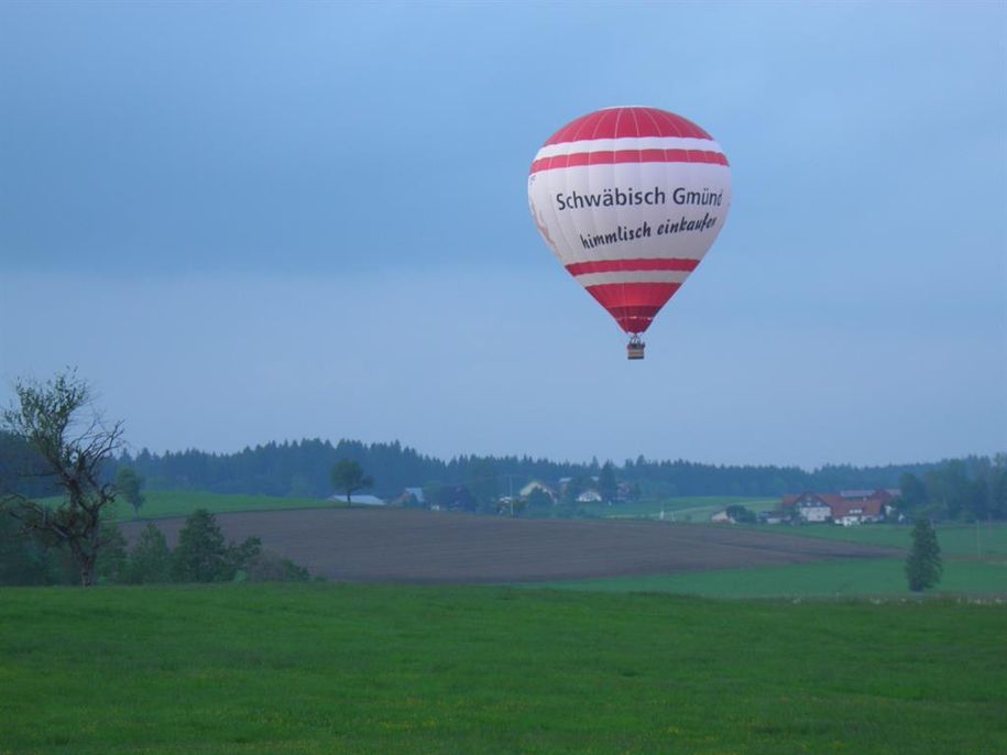 Burghof Lemke Ballone über dem Ort