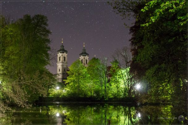 Basilika Ottobeuren bei Nacht