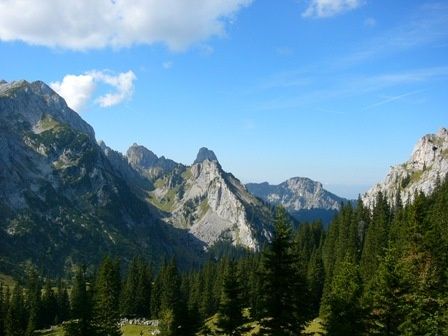 Der Blick auf den Geiselstein von Süden