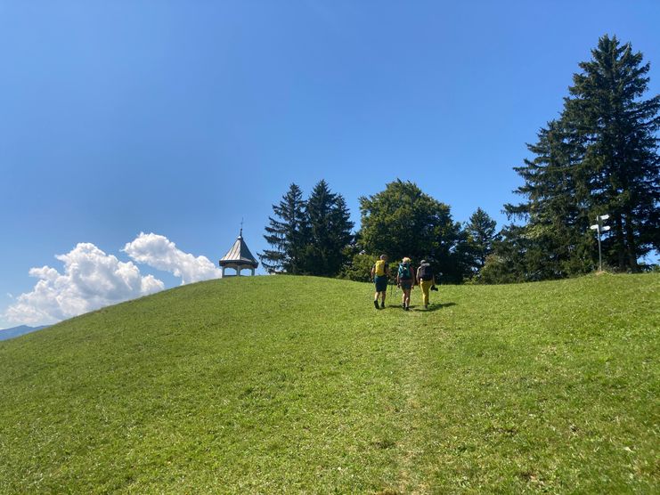 Auf dem Weg zum Pavillon auf der Gebhardshöhe