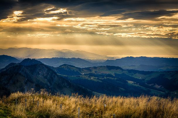 Nagelfluh-Naturpark, Blick bis zum Bodensee