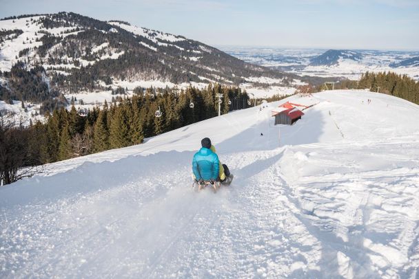 Rodeln im Skigebiet Ofterschwang