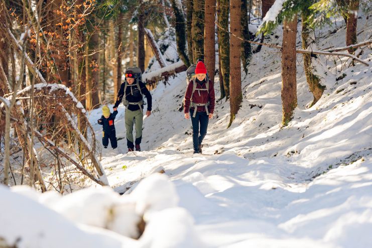 Winterwanderung mit der Familie