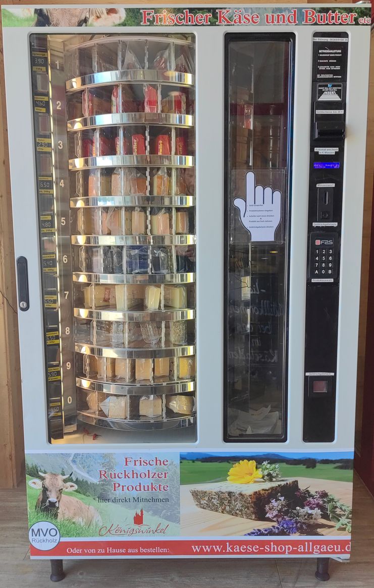 Käseautomat der Milchverwertung Ostallgäu eG