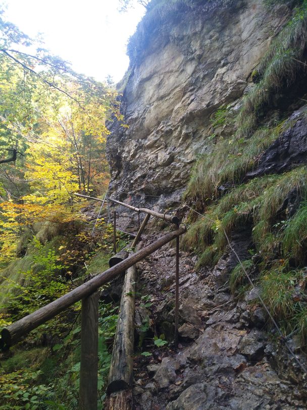 Versicherte Passage in der Reichenbachklamm