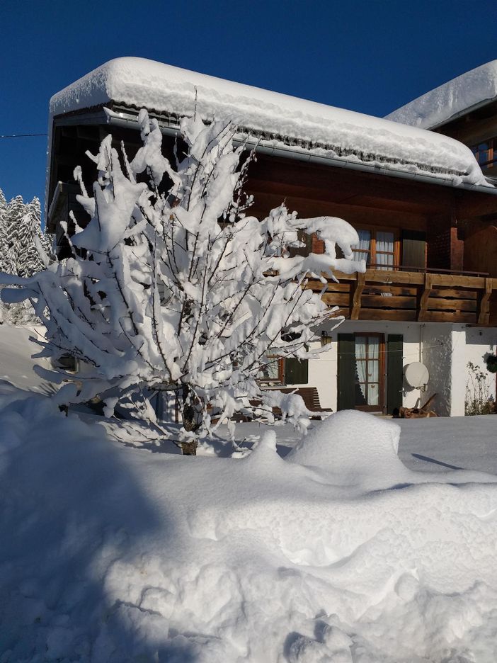 Haus im Winter 2