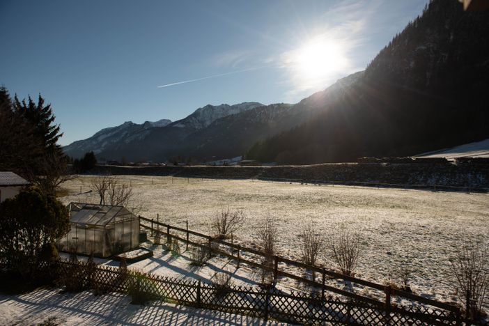 Blick auf die Bergkette