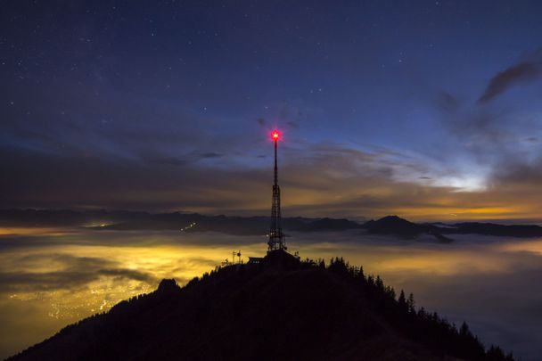 Sender auf dem Grüntengipfel