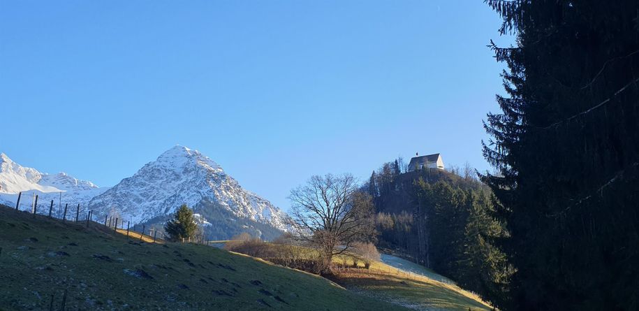 Schöllanger Burg mit Rubihorn