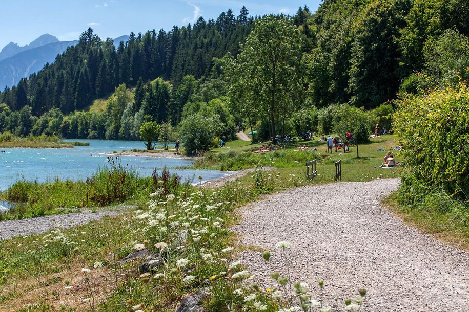 Ausflug  Spaziergang am Forggensee