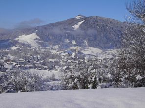 Ausblick vom Ferienhaus Schönblick - Winter