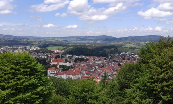 Blick vom Kalvarienberg auf Füssen