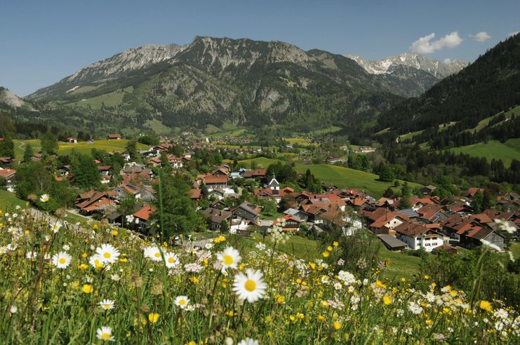 Ausblick auf Vorderhindelang