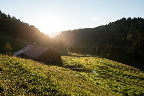 Blick auf die Schwabenalpe