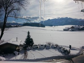 Blick aus Wohnküche Winter