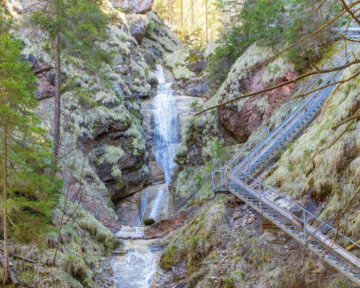 Wasserfallweg auf die Alpspitze