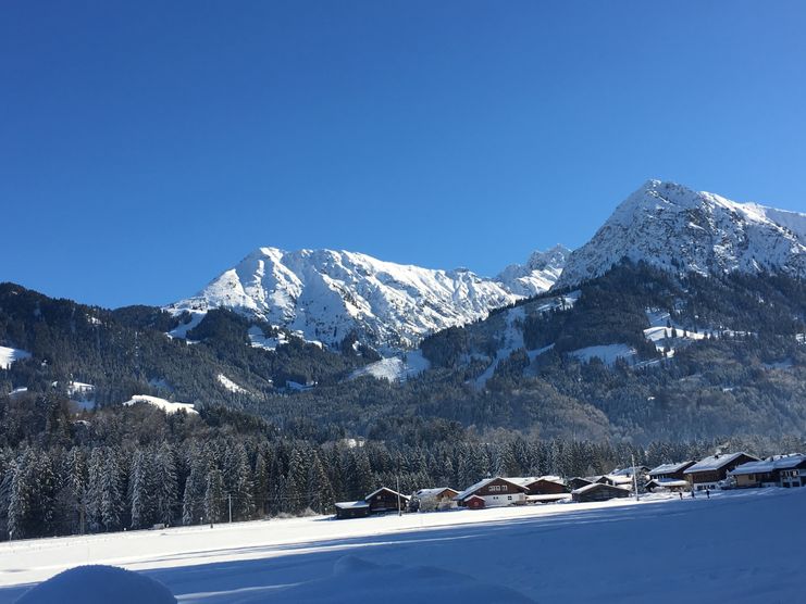 Verschneite Allgäuer Winterlandschaft