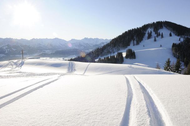 Skigebiet Ofterschwang-Gunzersied - frische Spuren