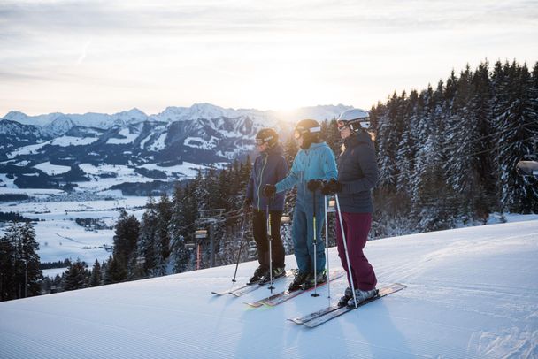 Top präparierte Pisten - Skigebiet Ofterschwang