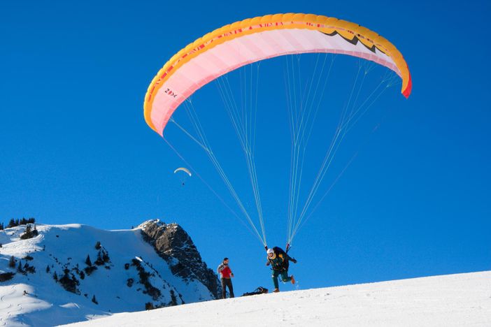 Gleitschirmfliegen am Breitenberg