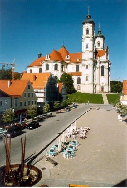 Marktplatz mit Basilika Ottobeuren
