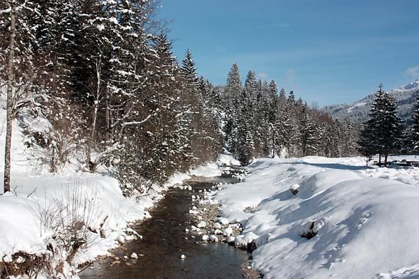 Bachlauf im Winter (beim Hochgrat)