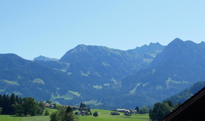 Nebelhorn Panorama -Blick von der Ferienwohnung