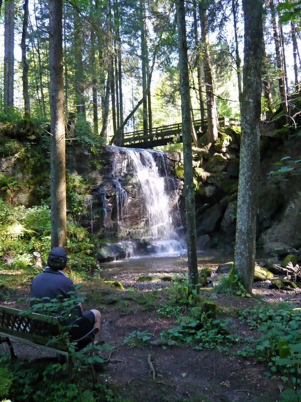 Speckbach-Wasserfall am Radweg Buchenberg-Weitnau