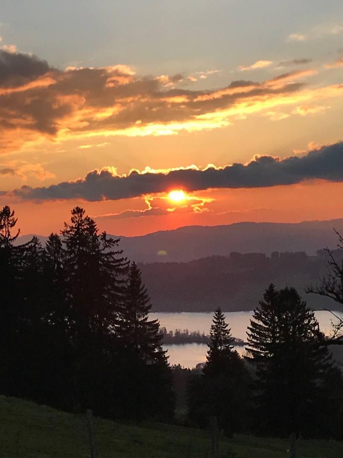 Sonnenuntergang im Allgäu