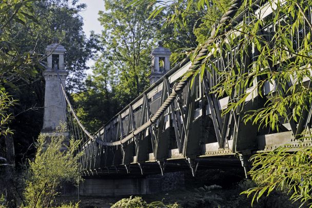 Kabelhängebrücke in Langenargen am Bodensee