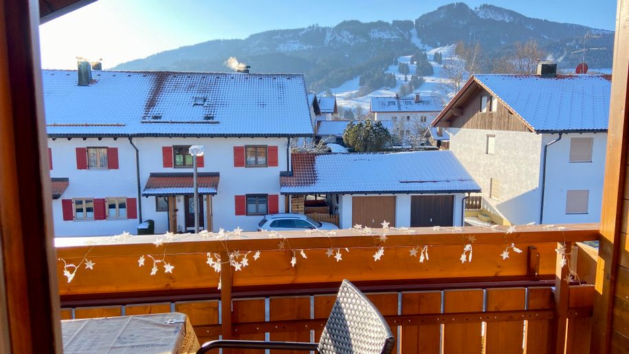 Blick zur Alpspitze und bis zur Zugspitze