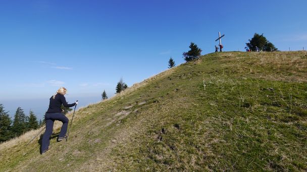 Aufstieg zum Gipfel der Reuterwanne