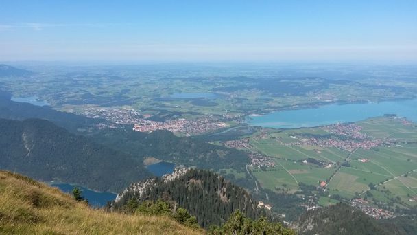 Traumhafter Bick über die Seenlandschaft